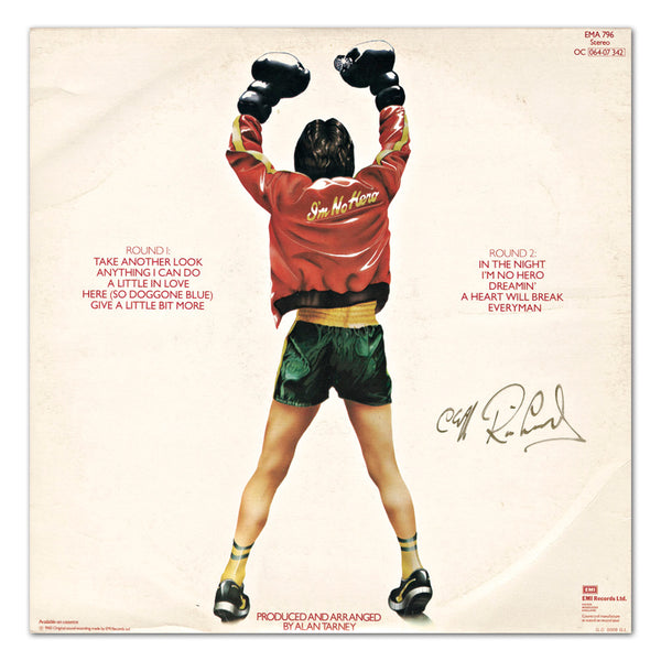 Cliff Richard Signed LP 'I'm No Hero'