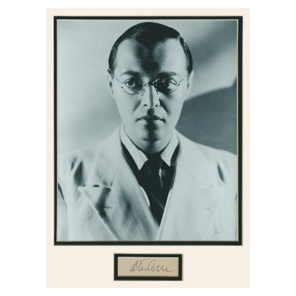 Peter Lorre  Signature Mounted with Black and White Photograph - Framed