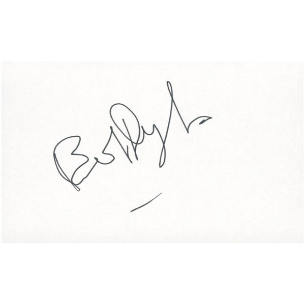 Bob Dylan Photograph Mounted with His Signature
