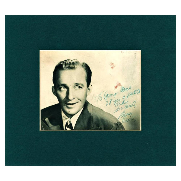 Bing Crosby Signed Autographed Black and White Photograpt