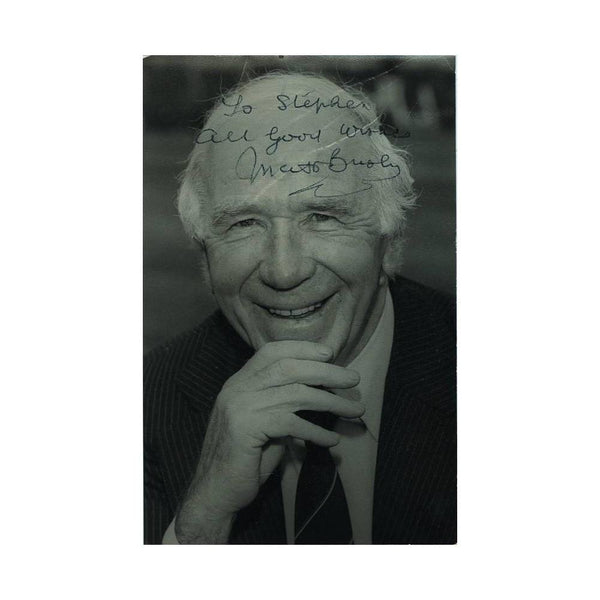 Sir Matt Busby - Autograph - Signed Black and White Photograph