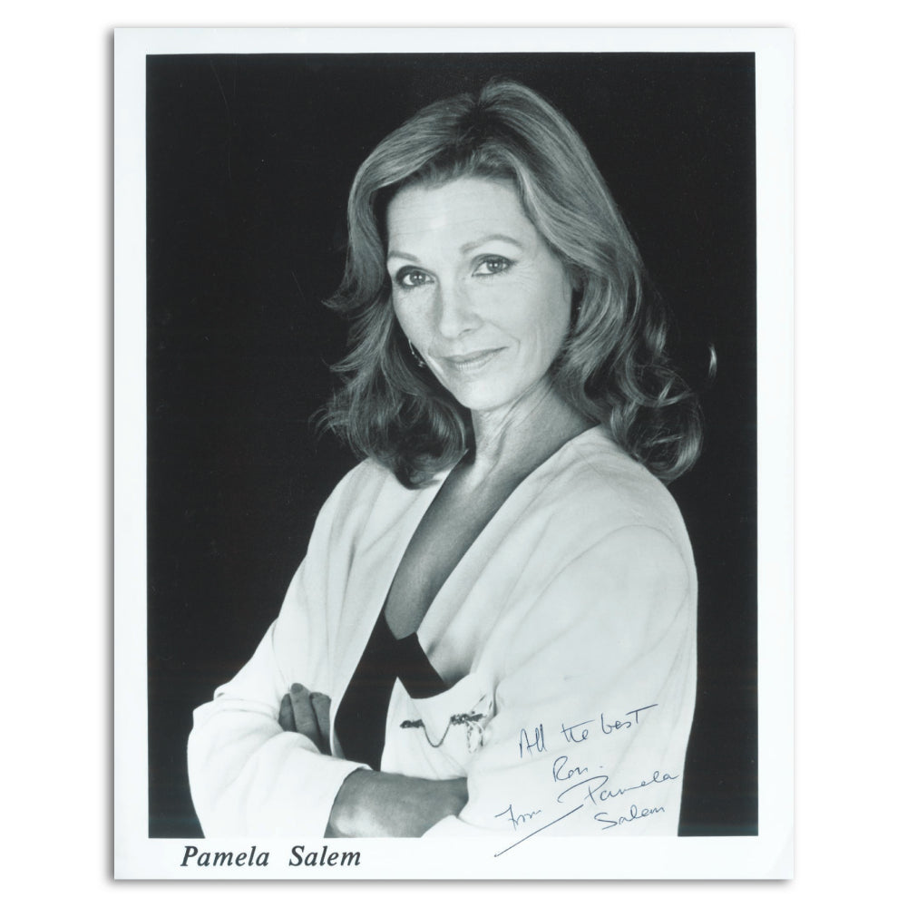 Pamela Salem Autograph Signed Black and White Photograph