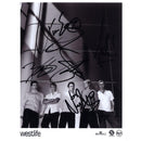 Westlife - Autograph - Signed Black and White Photograph