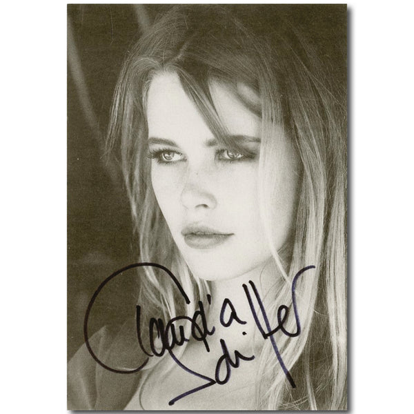 Claudia Schiffer - Autograph - Signed Black and White Photograph