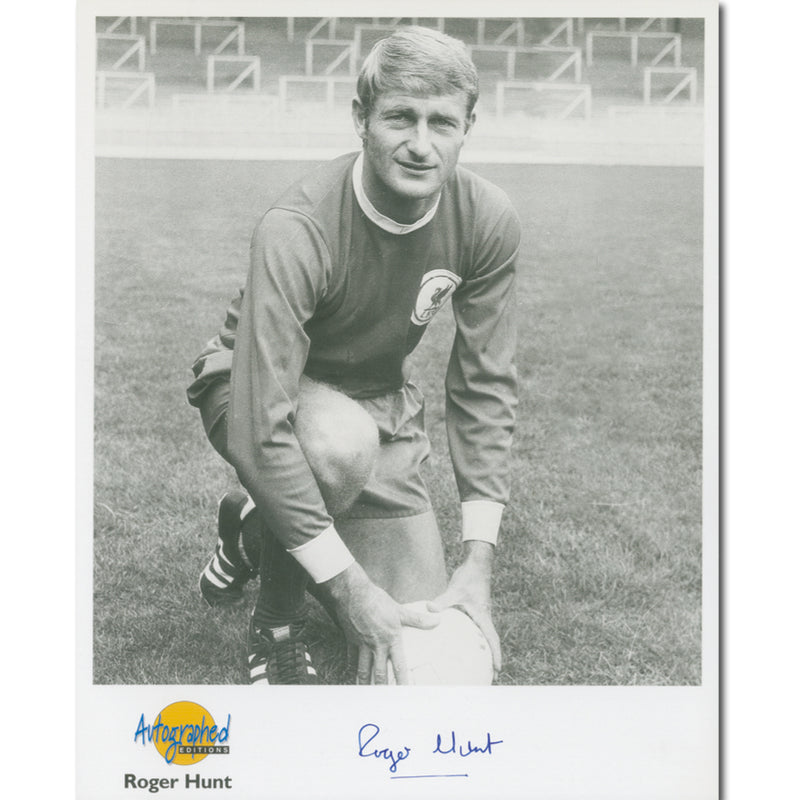 Roger Hunt - Autograph - Signed Black and White Photograph