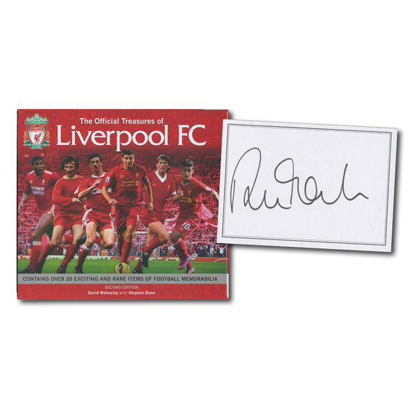 Robbie Fowler Signed Book The Official Treasures of Liverpool FC