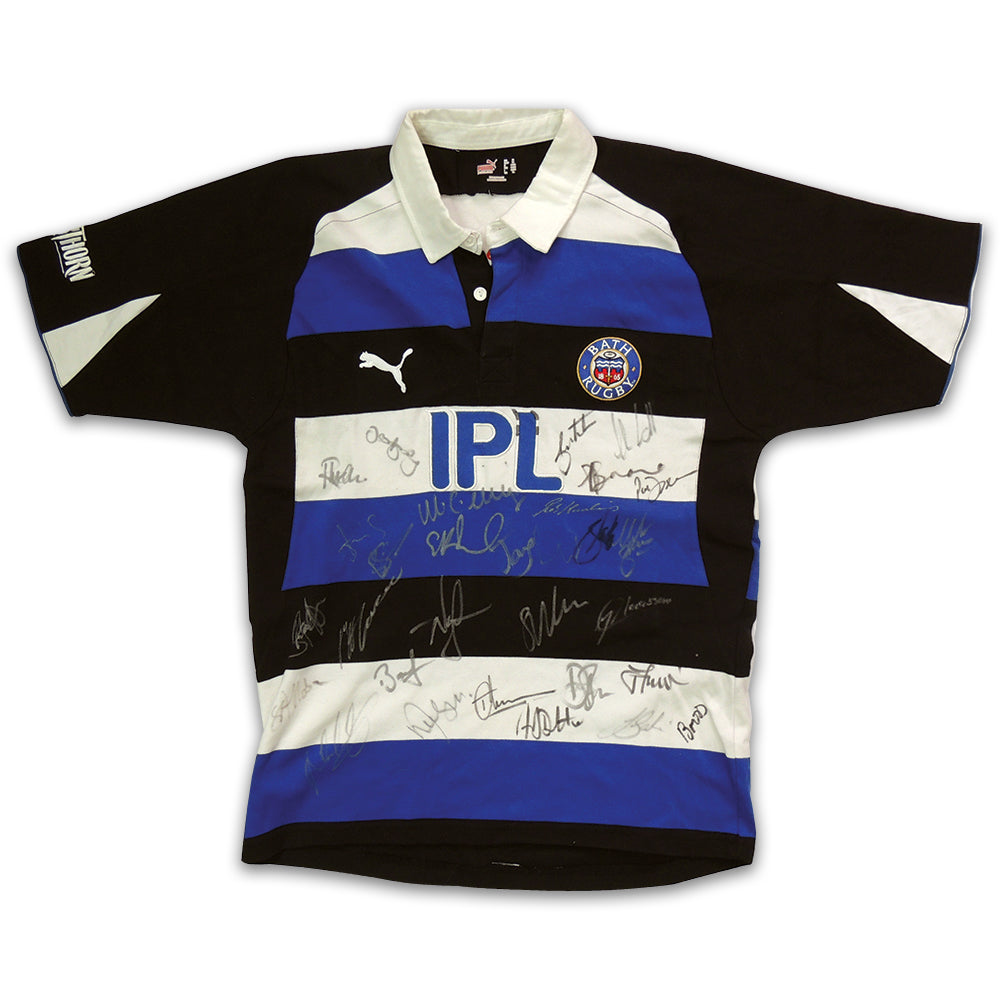 Bath RFC Multi Signed Shirt inc Mike Tindall Olly Barkley