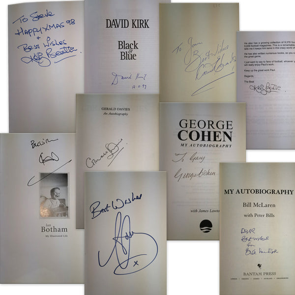 Signed Sports Books x 9