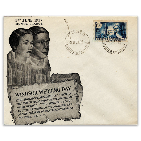 1937 Windsor Wedding Day Edward VIII and Wallis Simpson - Monts, France