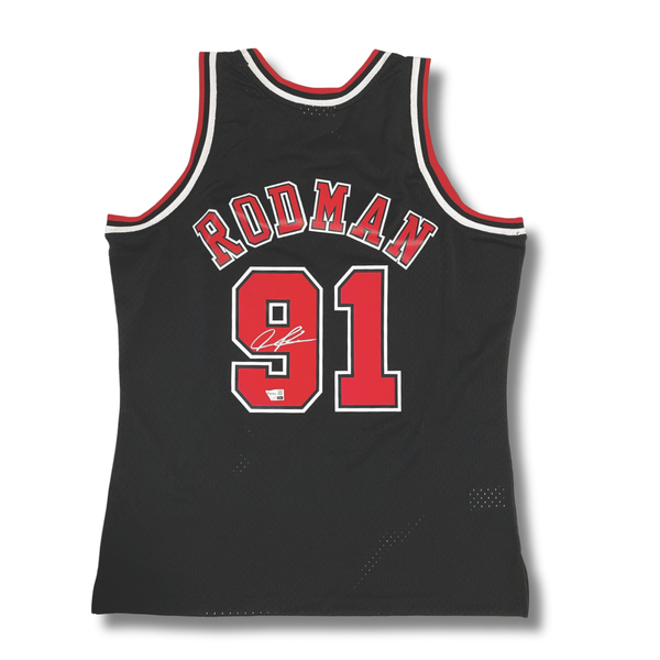 Dennis Rodman Signed Vest - Chicago Bulls