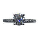 Blue Nile Petit Micropavé Diamond Engagement Ring