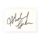 Michael Gambon Signed Card, 6x4"