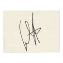 Cynthia Nixon Signed A 5.5X4"  White Card Signed In Bold Black Ink