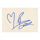 Michelle Ryan Signed 5.5x 4.25" Card