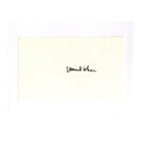 Leonard Cohen Signed Album Card, 5x3"