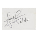 Lemar Signed White Card, 5.5 x 4.25"