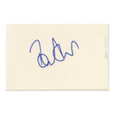 Tommy Steele Signed White Card, 4 x 5.75"