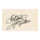 Christina Aguilera Signed Album Page, 5 x 3"