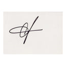 Christina Aguilera Signed Album Page, 5.5 x 4"