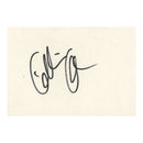 Gillian Anderson Signed Album Page, 5.5 x 4"