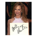 Holly Hunter Signed 5.5 x 4" Card with 8x10" Photograph