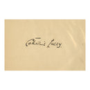 Catherine Lacey Signed Album Page, 3.5 x 5.5"