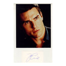 Tom Cruise Signed 3X5" White Album page & Unsigned 10x8" Photograph