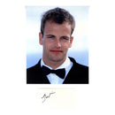 Johnny Lee Miller Signed 3x5" Card with Unsigned 8x10" Photograph
