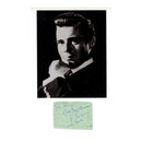 Dirk Bogarde Signed Page 115 x 80mm with 8x10" Photograph
