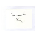 Michael Caine Signed Album Page, 4x6"