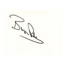 Bryan Robson Signed Album Page, 4x5.5"