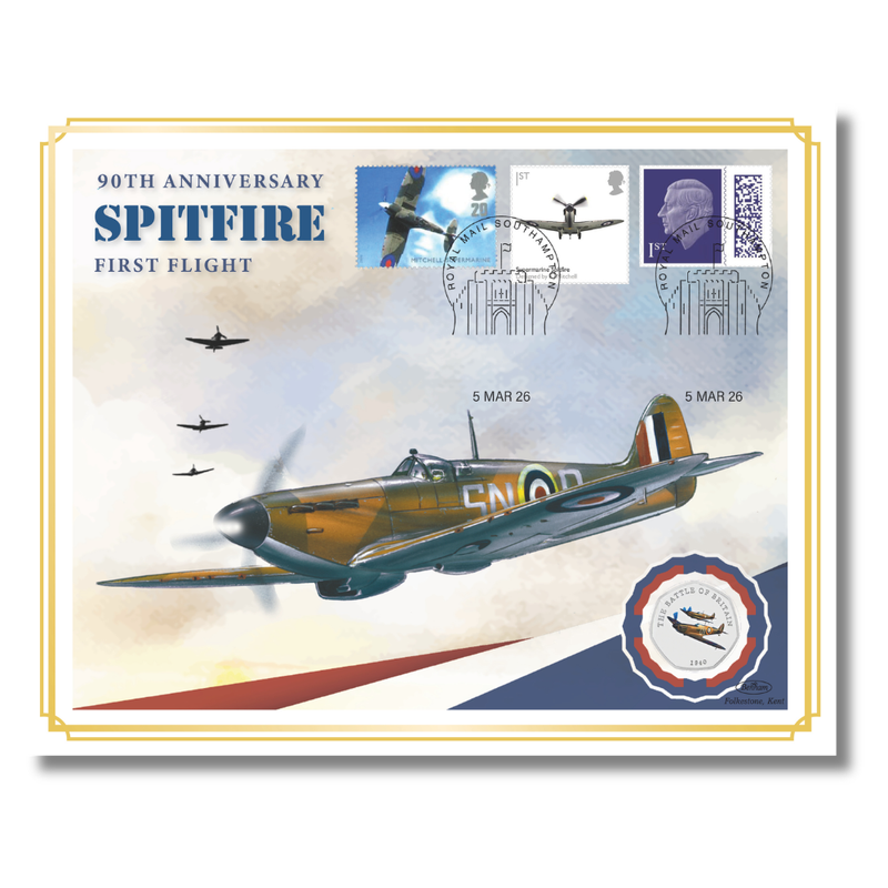 90th Anniversary Spitfire First Flight Special Coin Cover