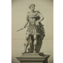 A 1685 engraving of the statue of Charles II by Gibbons for the Royal Exchange