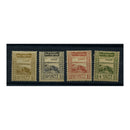 1920 Unissued set without Posthorn ovpt, lightly mtd mint, 20q has a short perf, as SGD129-32