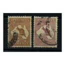 Australia 1923-24 6d, 2/- New colours, wmk 6, cds used. SG73-74