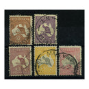 Australia 1931-36 Roo definitve short set to 10/-, good to fine cds used. SG132-36_AUST0132US