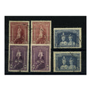 Australia 1937-49 5/- To £1 Top val defins, both types, cds used. SG176-78a_AUST0176U2