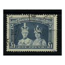 Australia 1937-49  £1 Robes THICK PAPER, fine cds used. SG178