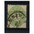 Austria 1863 3k Green, Perf.14, fine cds used. SG40