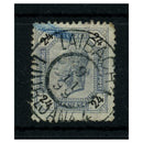 Austria 1899 24k Dull-blue, compound perf 12.5x13, used with Laibach cds. SG93e