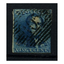 Belgium 1849 20c Intense-blue, 2.5 margins, good to fine used. SG2c