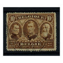 Belgium 1915-19 10f Sepia (top val), good to fine cds used. SG195