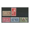 Bermuda 1953-62 2/- to  £1 Definitive top vals, lightly mtd mint. SG146-50