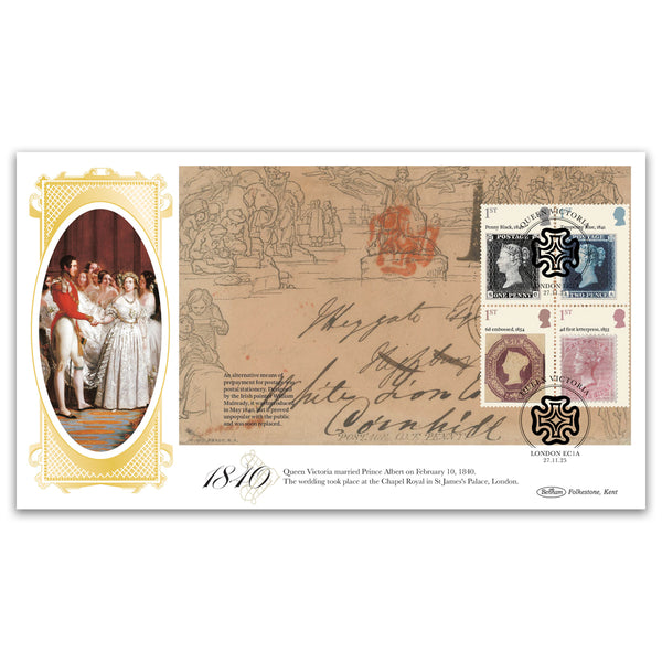 2025 Queen Victoria PSB BLCS Cover 1 - (P1) 1st x 4 PB Pane