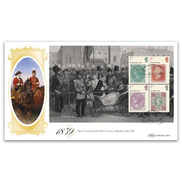 2025 Queen Victoria PSB BLCS Cover 2 - (P2) 1st x 4 1 Shilling Pane