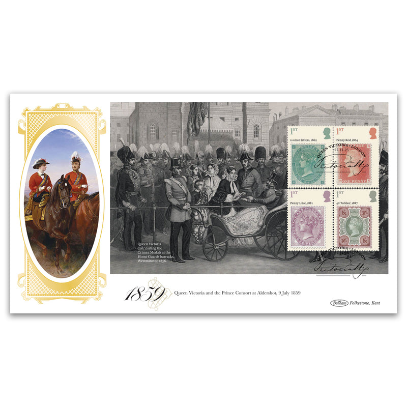 2025 Queen Victoria PSB BLCS Cover 2 - (P2) 1st x 4 1 Shilling Pane