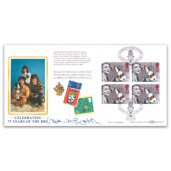 1997 BBC, Blue Peter, Signed by Valerie Singleton_BLCS133S
