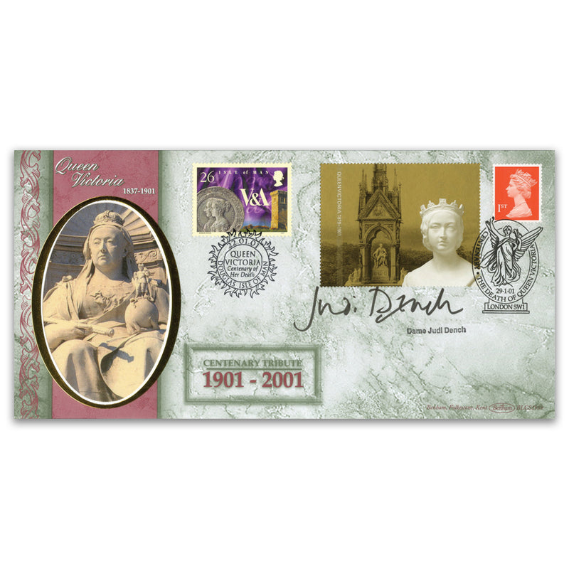 2001 Queen Victoria Label Signed by  Dame Judi Dench