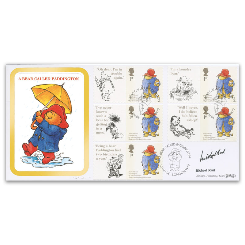 2006 Paddington Bear Smilers BLCS 2500 Signed Michael Bond
