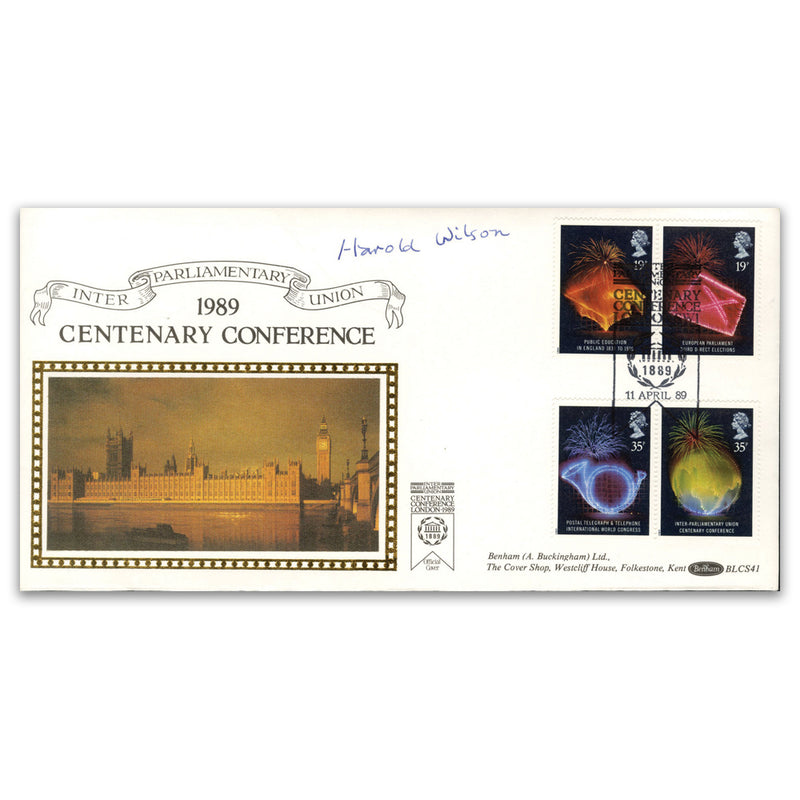 1989 Centenary Conference Signed Harold Wilson